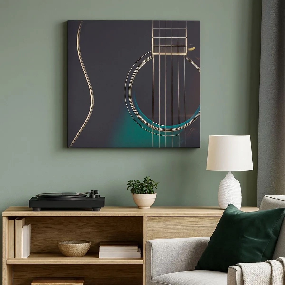 Quadro em tela - Um momento antes de soar - 30x30 cm