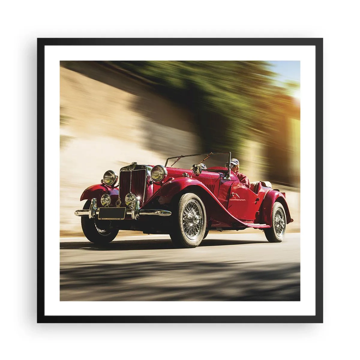 Pôster com moldura preta - Mais bonita que a Vitória de Samotrácia - 60x60 cm