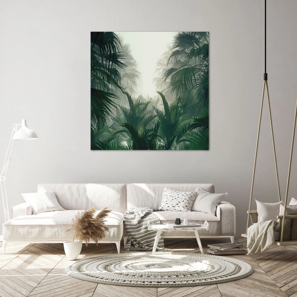 Quadro em tela - Mistério tropical - 60x60 cm