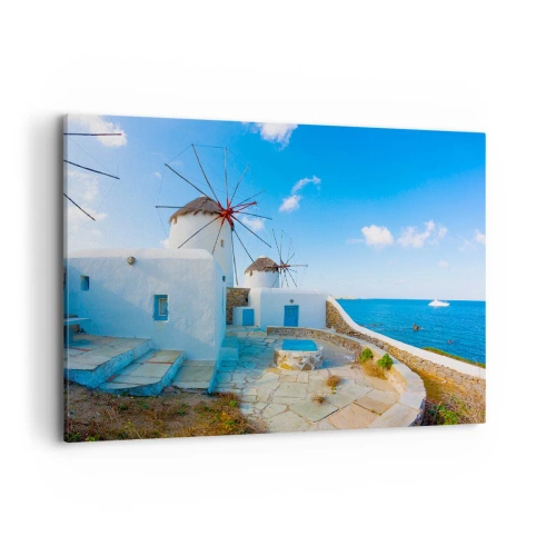 Quadro em tela - Vento azul do mar - 100x70 cm