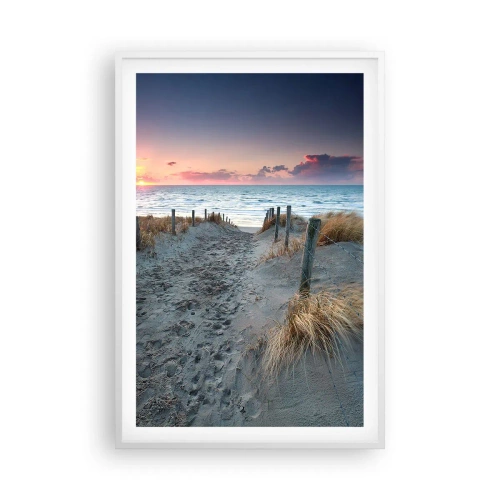 Pôster em moldura branca - Derramou um arco-íris de esplendor radiante.... - 61x91 cm