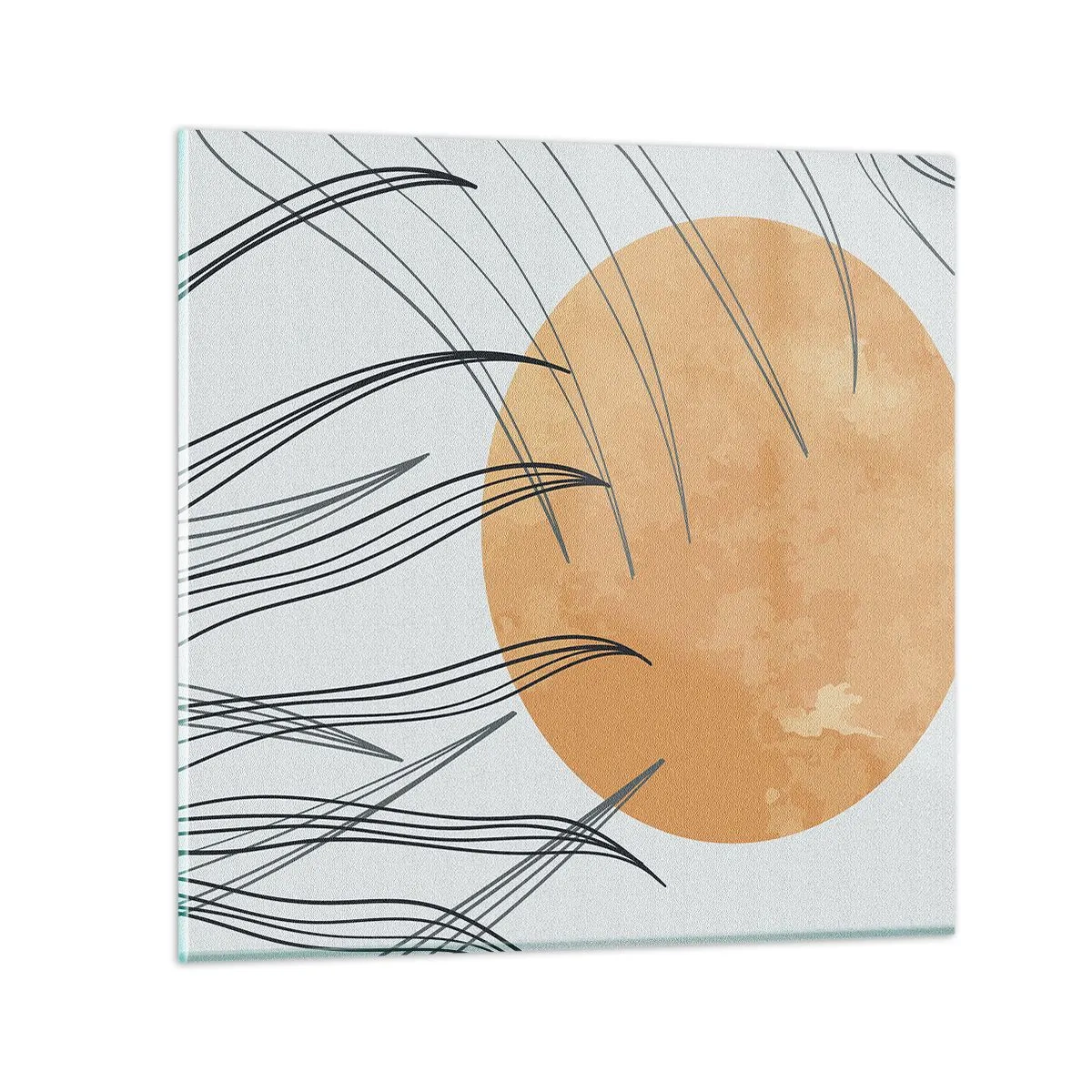 Quadro em vidro - Sempre em direção ao sol - 50x50 cm