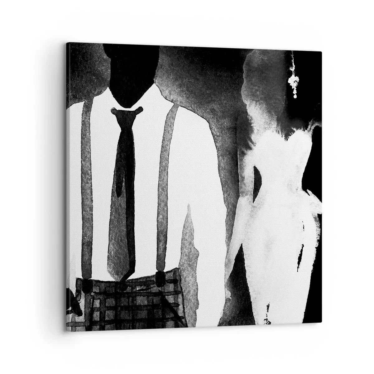 Quadro em tela - Num clima noir - 50x50 cm