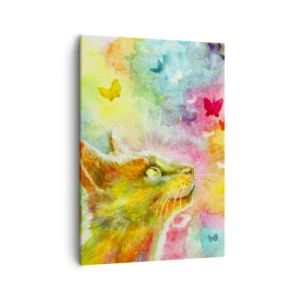 Quadro em tela - O paraíso dos gatos - 50x70 cm