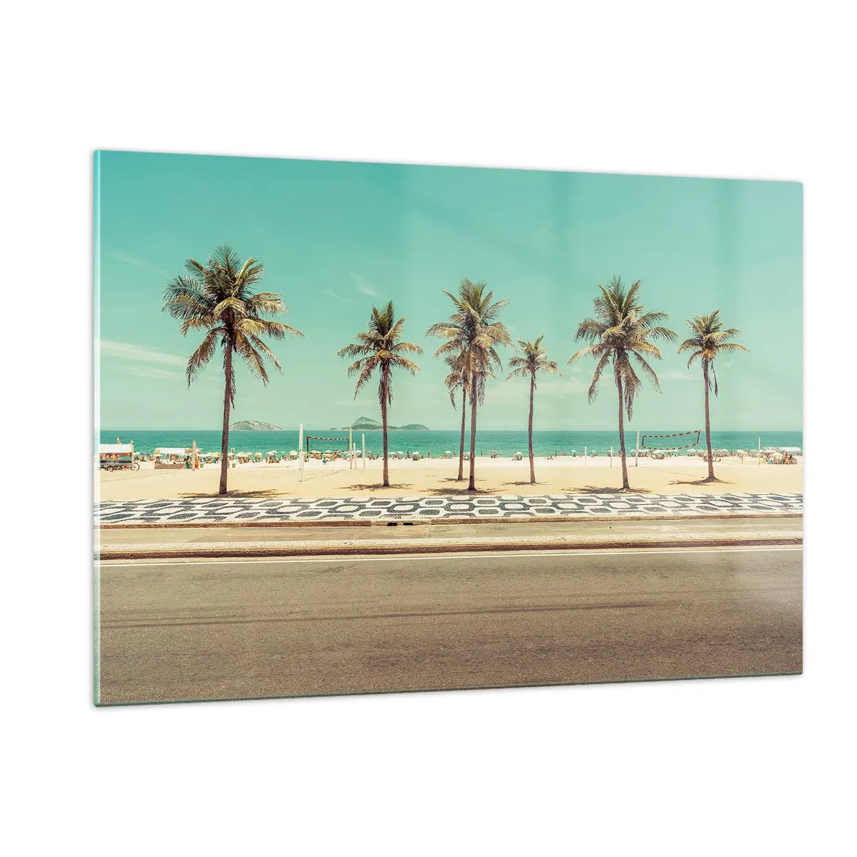 Quadro em vidro - Em guarda da praia - 120x80 cm