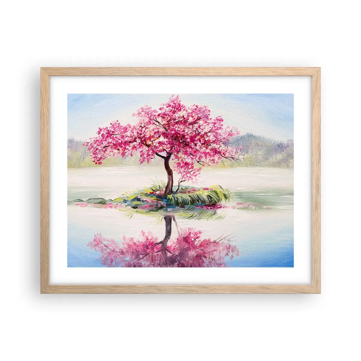 Pôster com moldura de carvalho claro - A festa da Primavera - 50x40 cm