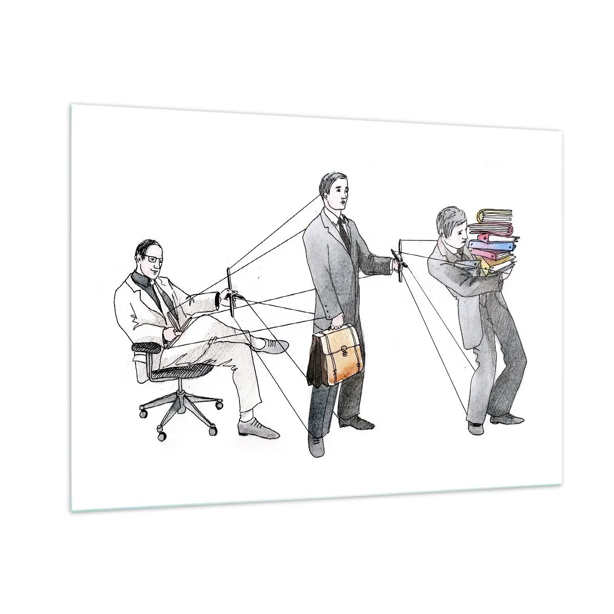 Quadro em vidro - Cada um tem o seu mestre - 100x70 cm