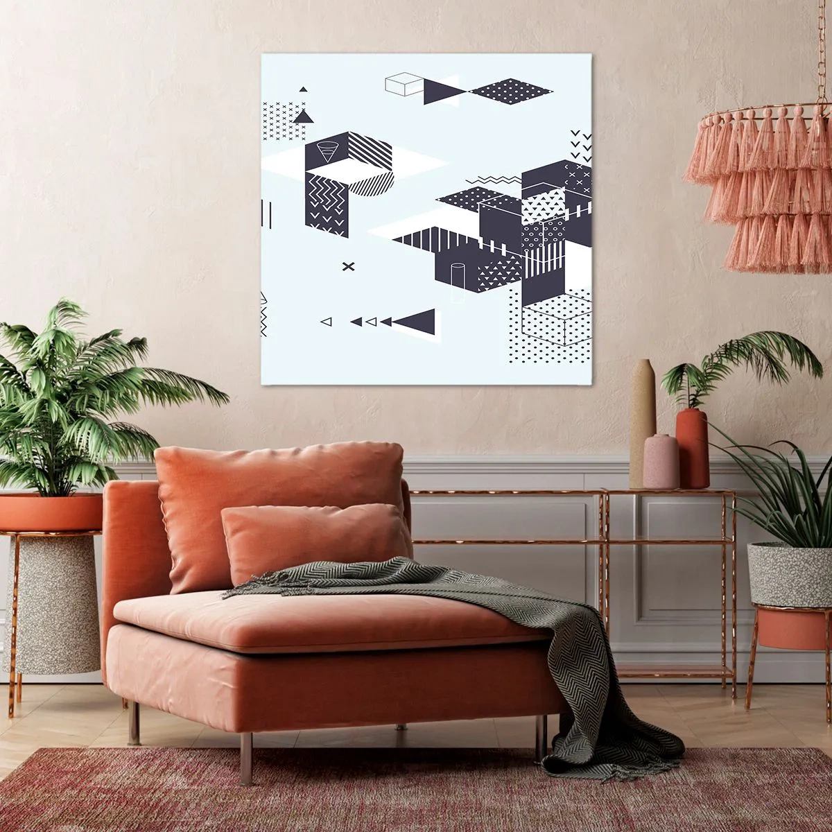 Quadro em tela - Na alma de um matemático - 50x50 cm