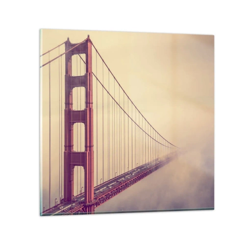 Quadro em vidro - Entre o céu e a terra - 50x50 cm