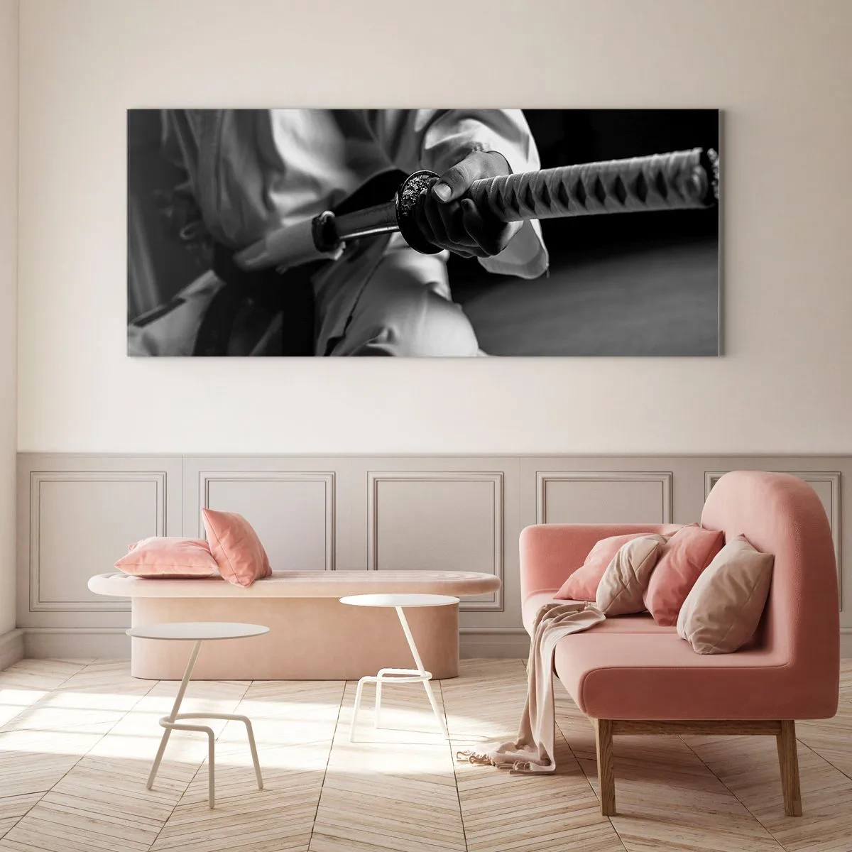 Quadro em vidro - Alma guerreira - 160x50 cm