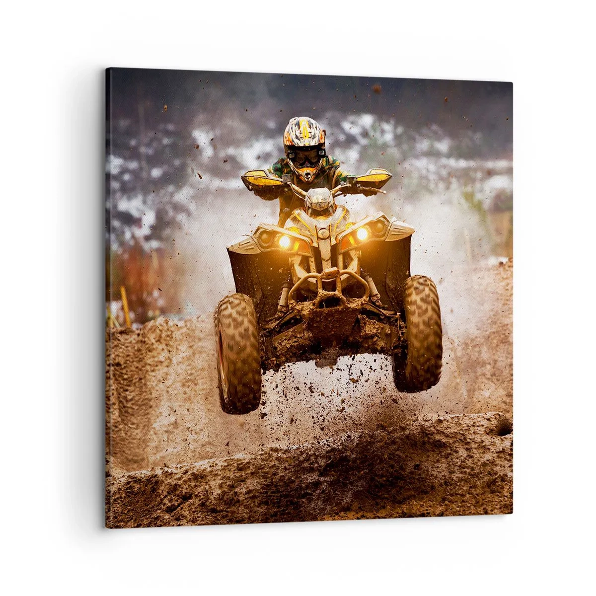 Quadro em tela - No risk no fun - 50x50 cm