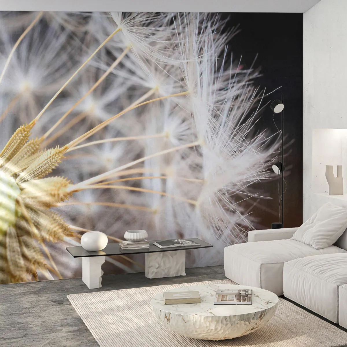 Papel de Parede Premium Canvas - Pouco antes de partir - Flor, Plantar, Natureza - 400x280 cm