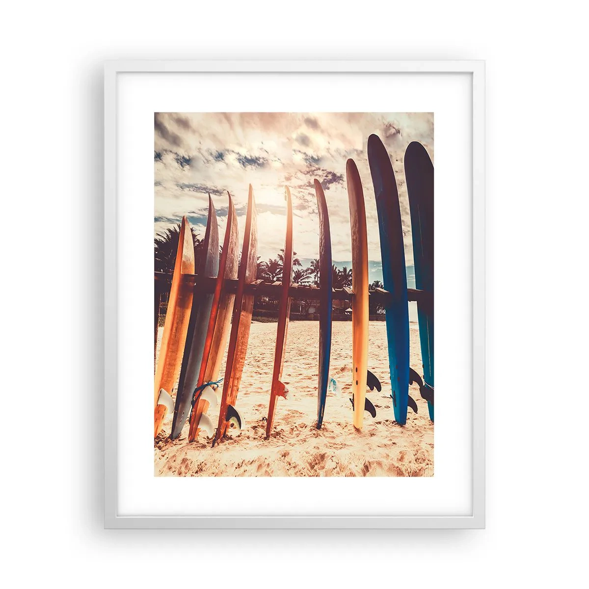 Pôster em moldura branca - Boa noite, até amanhã - 40x50 cm