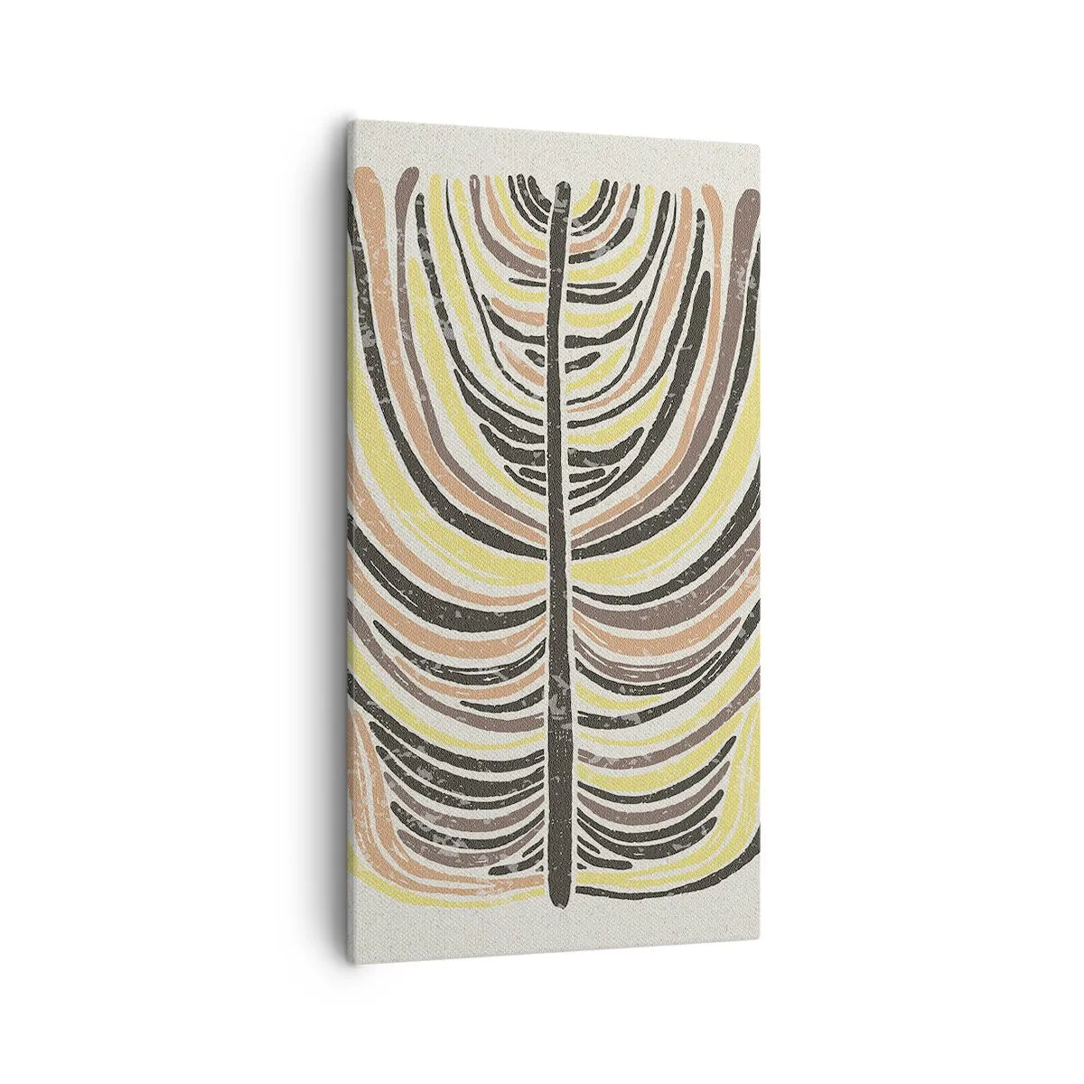 Quadro em tela - Abstração cheia de vida - 55x100 cm