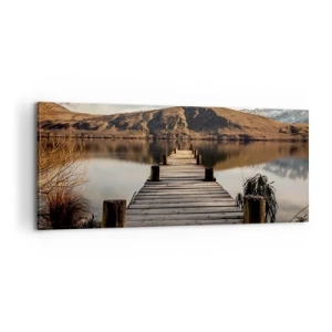 Quadro em tela - Paisagem em silêncio - 100x40 cm