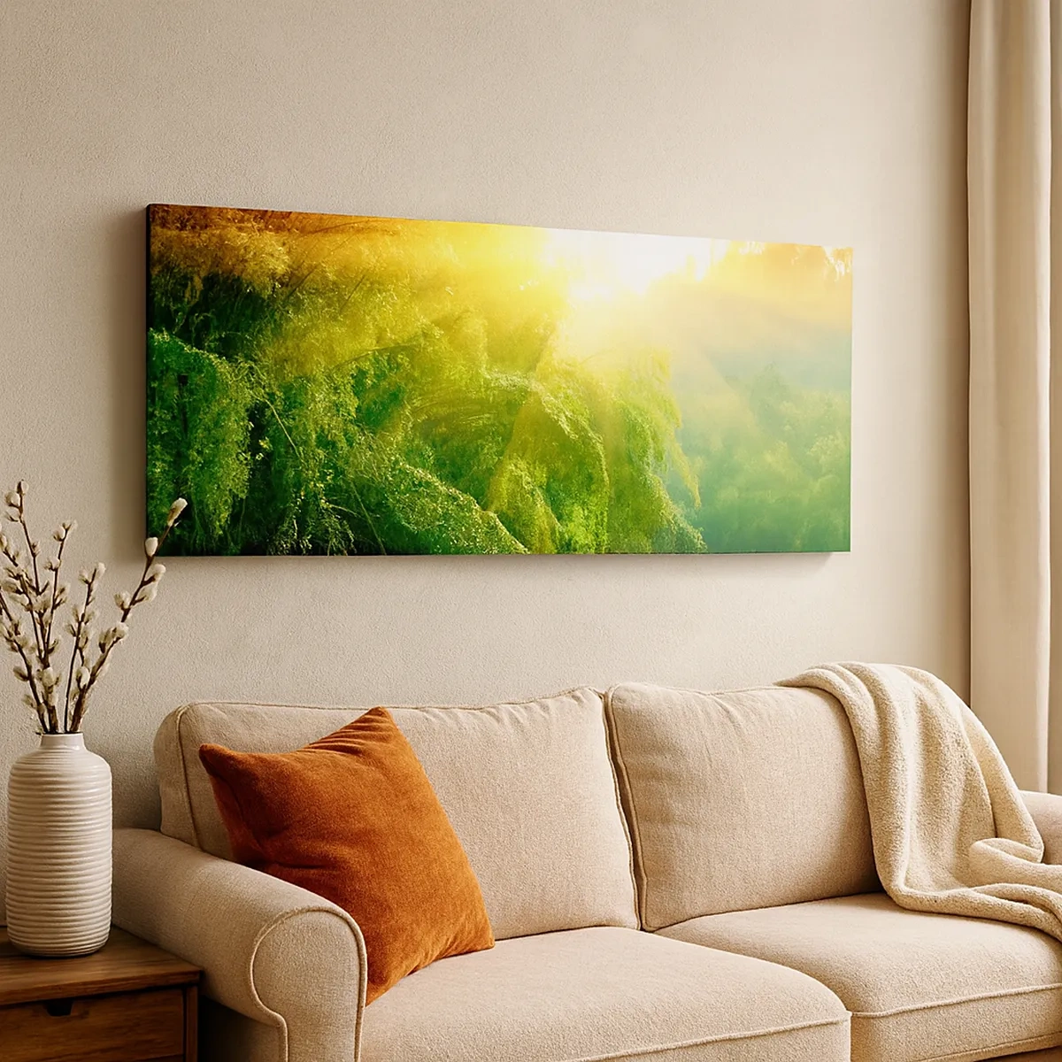 Quadro em tela - Afogar-se ao sol e à sombra - 30x30 cm