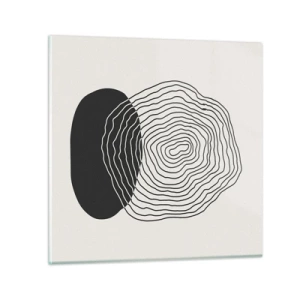 Quadro em vidro - Duração e vibração - 30x30 cm