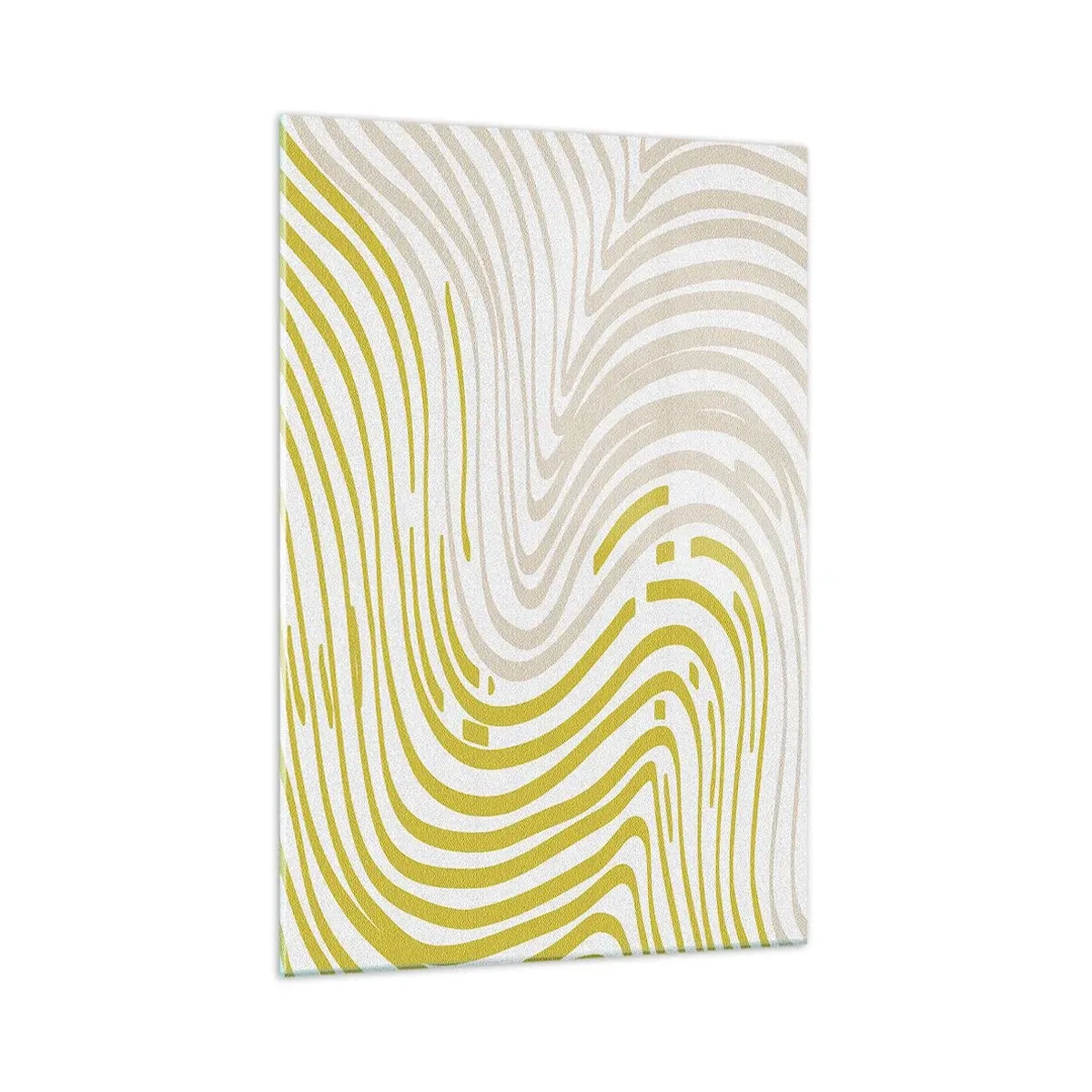 Quadro em vidro - Uma composição com uma curvatura suave - 70x100 cm