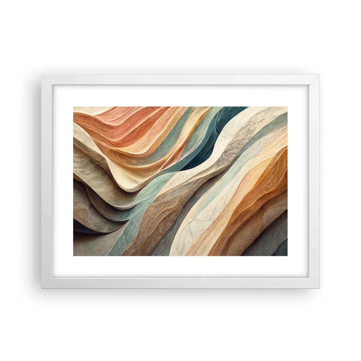 Pôster em moldura branca - O momento antes da mudança - 40x30 cm