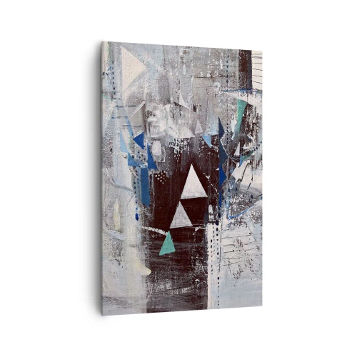 Quadro em tela - A ordem superior dos triângulos - 80x120 cm