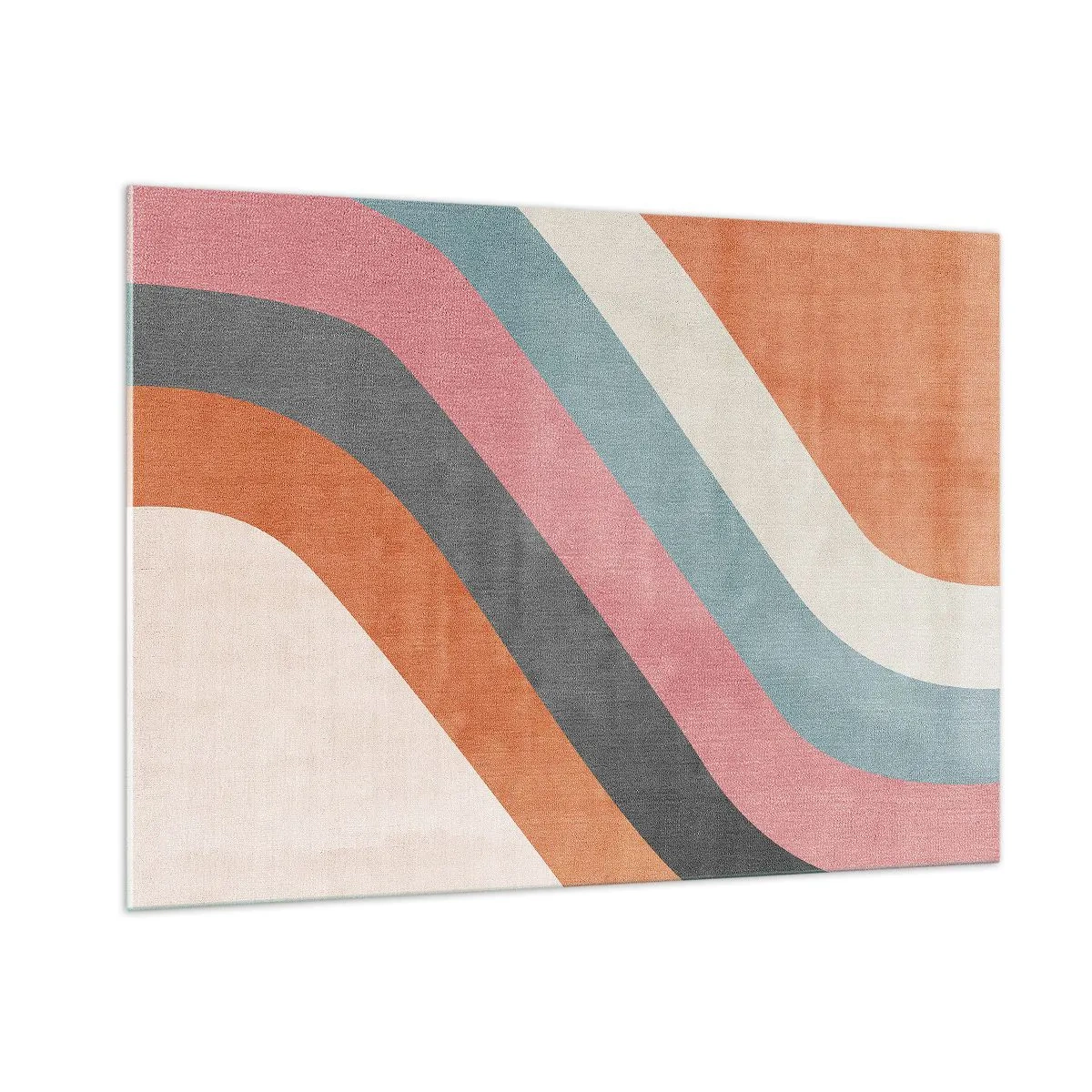 Quadro em vidro - Composição diagonal – movimento - 100x70 cm