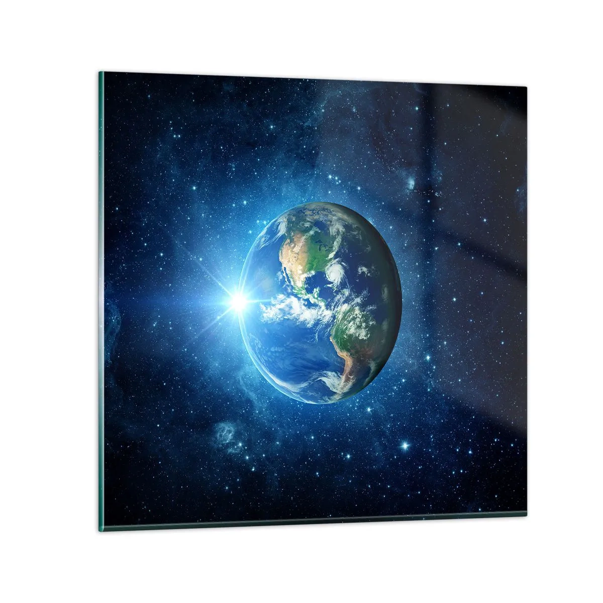 Quadro em vidro - Estamos no céu - 30x30 cm