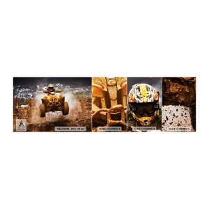 Amostra de Papel de Parede Standard Eco - No risk no fun - Esporte, quádruplo, Corrida - 100x30 cm