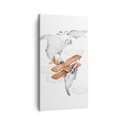 Quadro em tela - Com espírito pioneiro - 45x80 cm