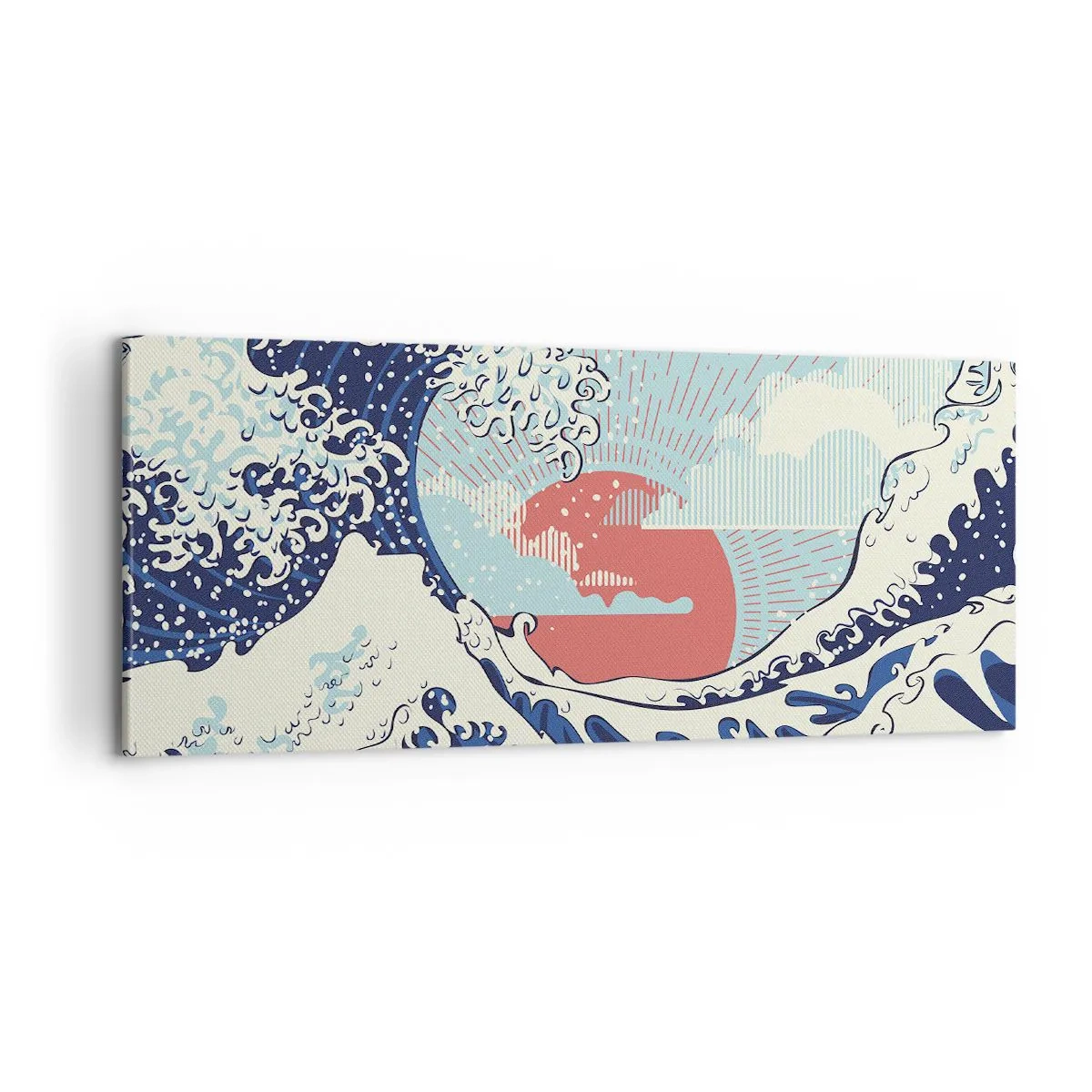Quadro em tela - Das inspirações japonesas - 100x40 cm