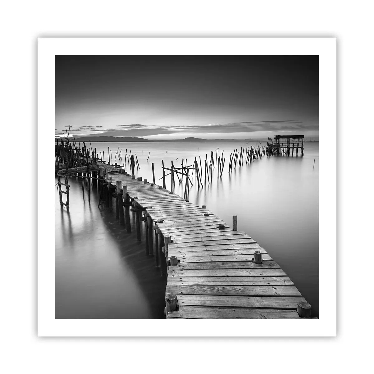 Pôster - A tranquilidade de uma costa esquecida - 60x60 cm