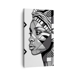 Quadro em tela - Retrato étnico - 45x80 cm
