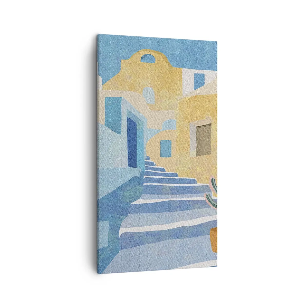 Quadro em tela - Um dia em uma cidade árabe - 45x80 cm