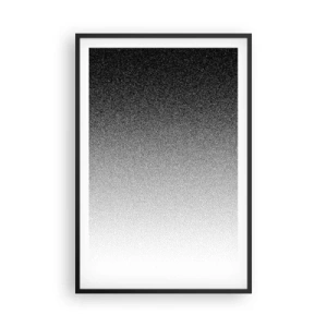 Pôster com moldura preta - Em direção à luz - 61x91 cm