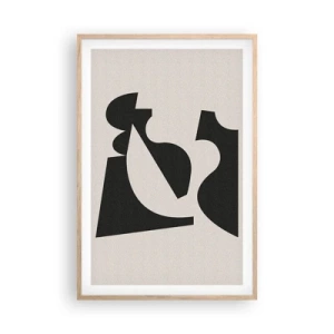 Pôster com moldura de carvalho claro - Para automontagem - 61x91 cm