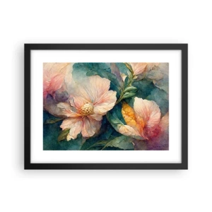 Pôster com moldura preta - Apenas sutileza - 40x30 cm