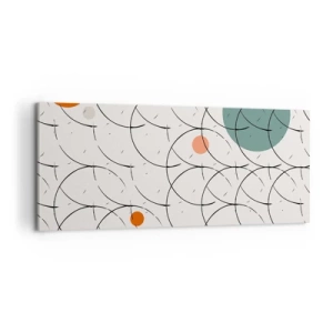 Quadro em tela - No espírito da pop art - 120x50 cm