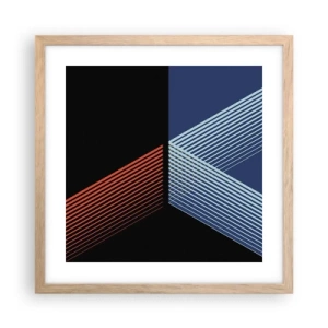 Pôster com moldura de carvalho claro - Uma história simples - 40x40 cm