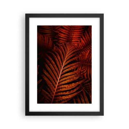 Pôster com moldura preta - O calor da vida - 30x40 cm
