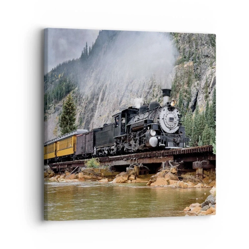 Quadro em tela - Para onde? Onde? - 30x30 cm