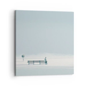 Quadro em tela - Sim, estou esperando. - 70x70 cm