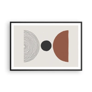 Pôster com moldura preta - Em destaque - 91x61 cm