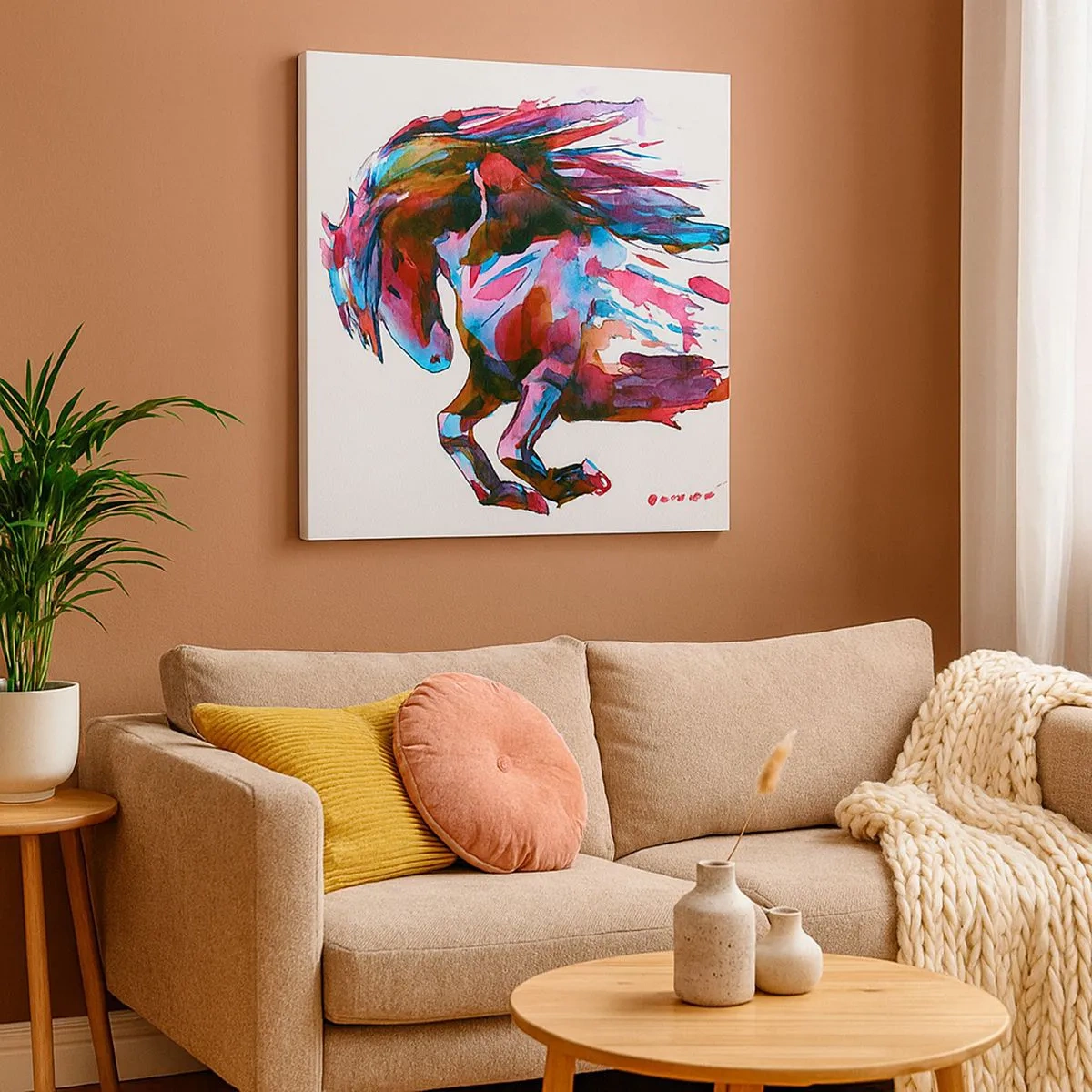 Quadro em tela - Em êxtase - 30x30 cm