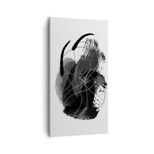 Quadro em tela - Emergido do preto - 55x100 cm