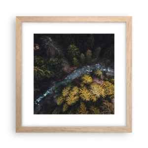 Pôster com moldura de carvalho claro - Rápido e cada vez mais rápido - 30x30 cm