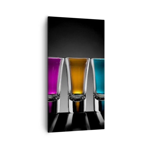 Quadro em tela - Tons da alegria - 55x100 cm