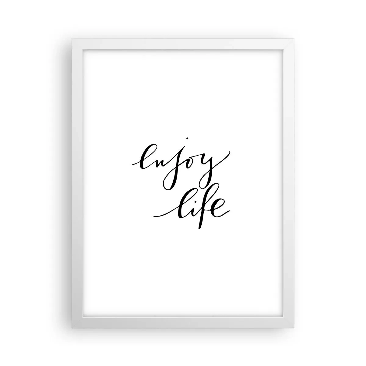 Pôster em moldura branca - Nada mais... - 30x40 cm