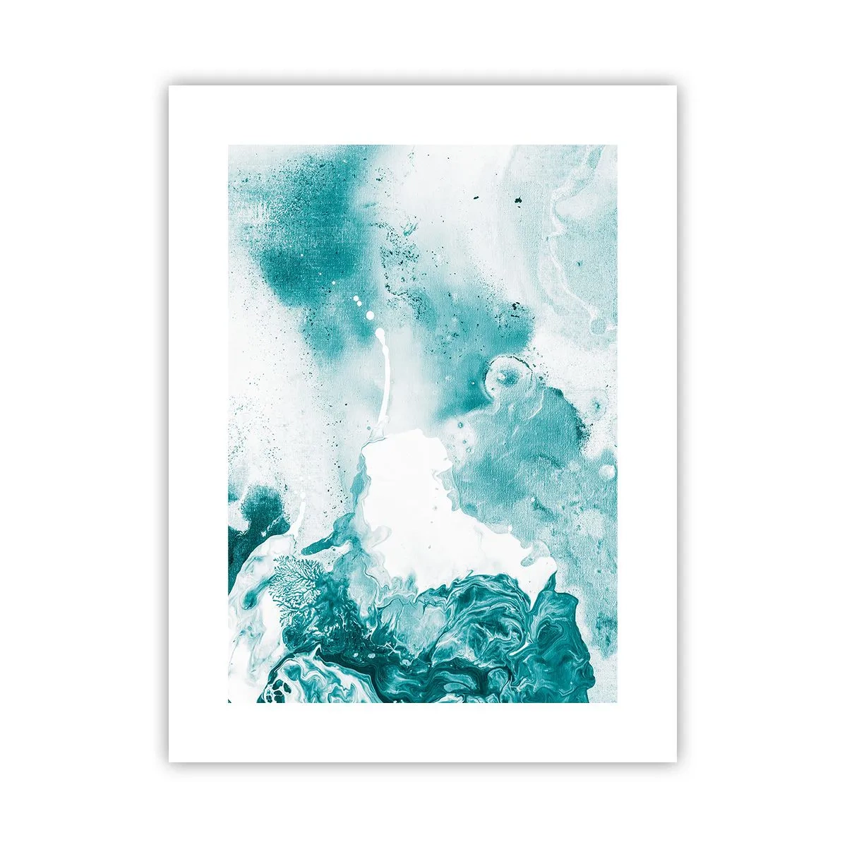 Pôster - Inundado em azul - 30x40 cm