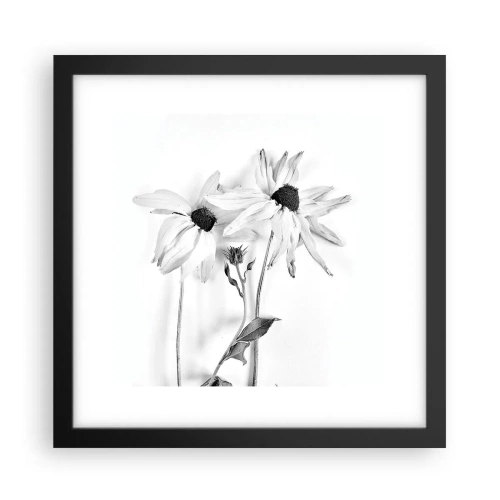 Pôster com moldura preta - Ninguém quer estar sozinho - 30x30 cm