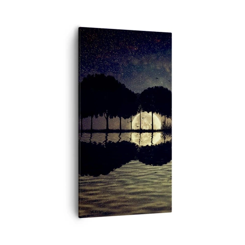 Quadro em tela - Uma noite no Fim do Mundo - 55x100 cm