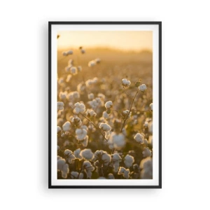 Pôster com moldura preta - Campo macio - 61x91 cm